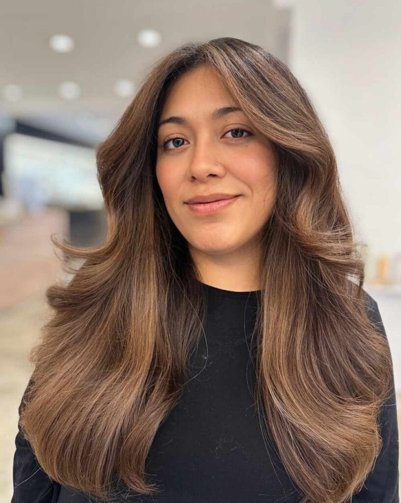 Hair colorist NYC dark hair result Color And Andy Bowery - hair cut NYC